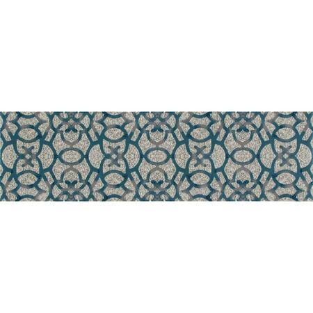 ART CARPET 2 X 8 Ft. Bastille Collection Trellis Woven Area Rug, Light Gray 841864109240